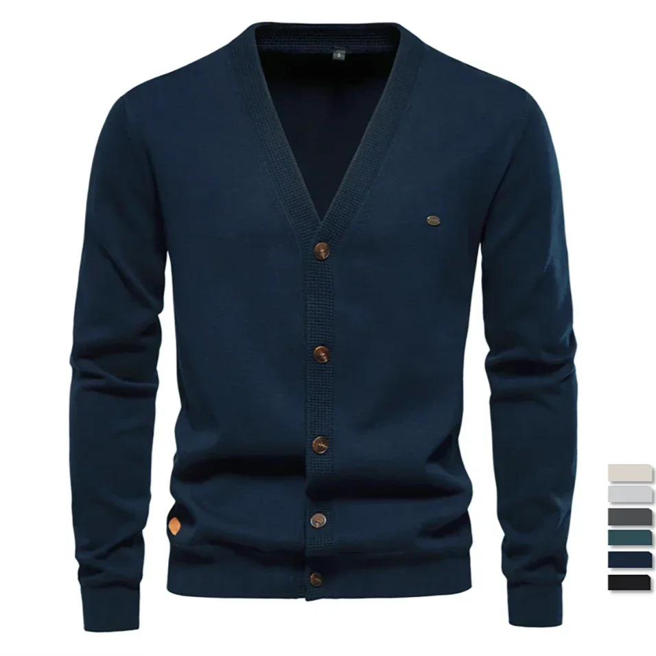 Mode Pure | Cardigan d'Automne Décontracté pour Hommes