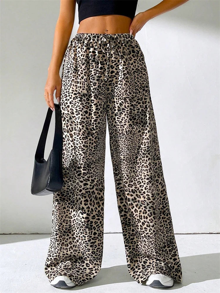 Mode Pure | Pantalon Large Léopard
