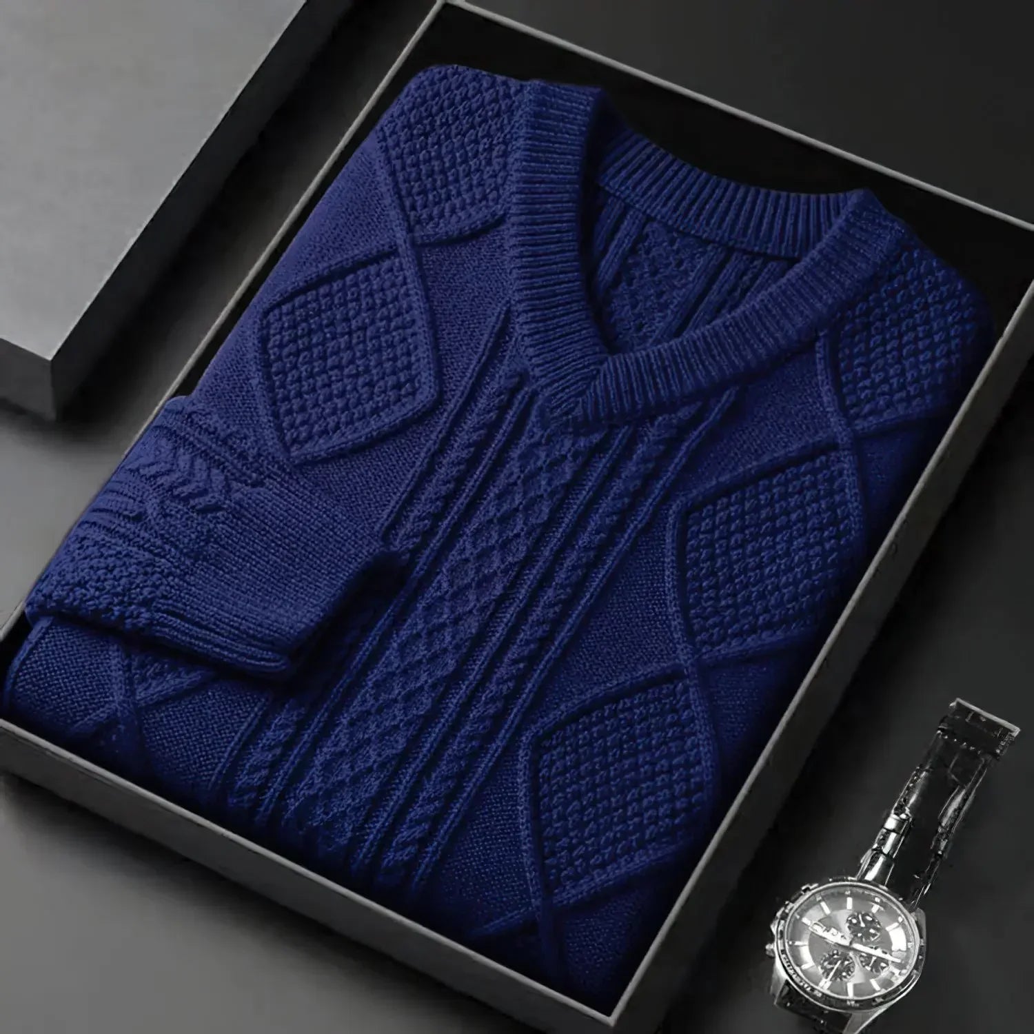 Mode Pure | Pull en Jacquard de Luxe pour Hommes