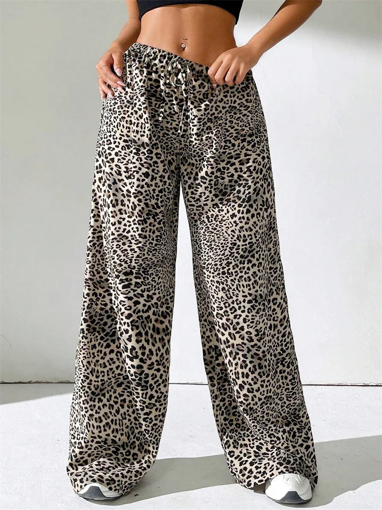 Mode Pure | Pantalon Large Léopard
