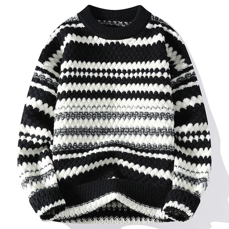 Jules & Jade™ | Pull en Tricot Rayé pour Hommes