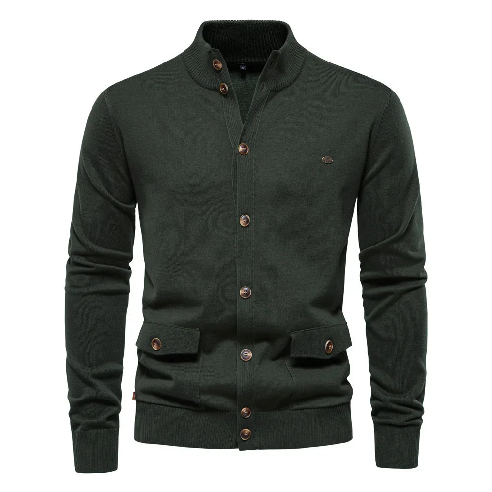 Mode Pure | Cardigan en Maille à Boutons pour Hommes