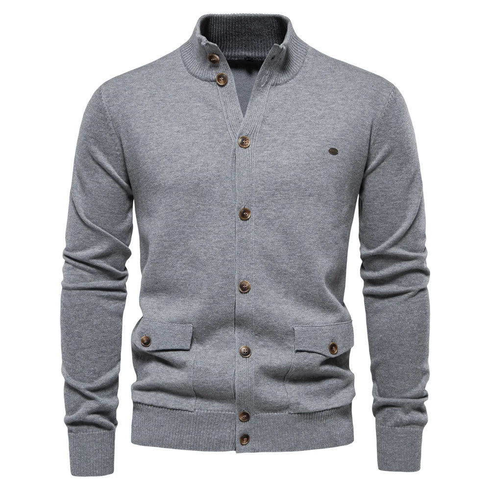 Mode Pure | Cardigan en Maille à Boutons pour Hommes