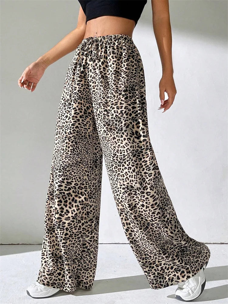Mode Pure | Pantalon Large Léopard