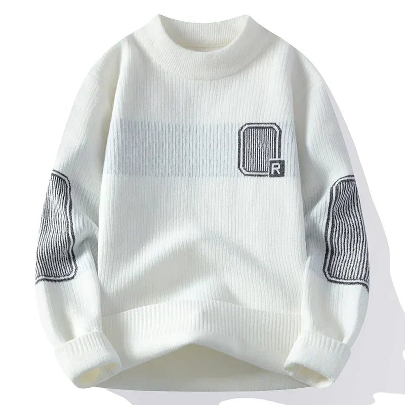 Mode Pure™ | Pull Col Roulé Ajusté pour Homme