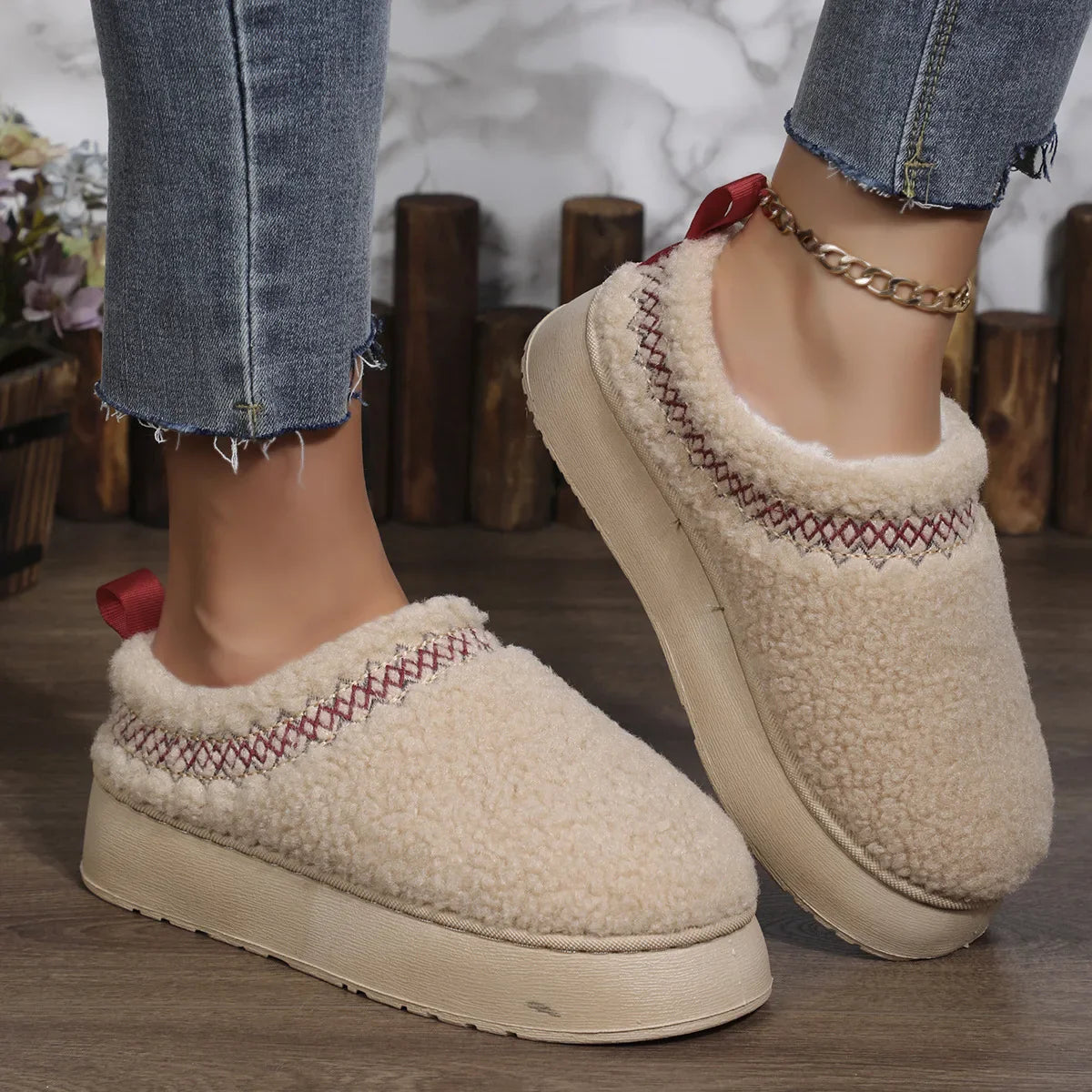 Mode Pure | Chaussons en Sherpa Confortables