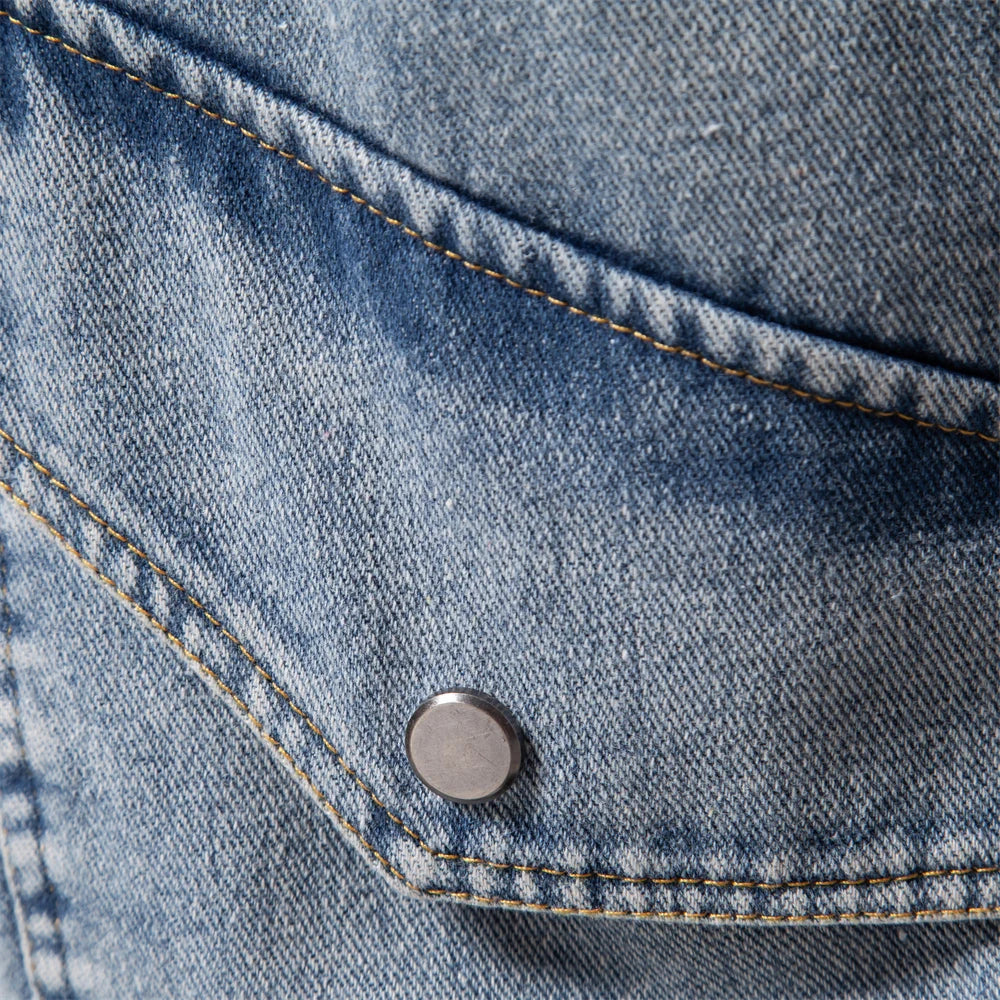Mode Pure – Veste en Jean Chaude avec Col en Fourrure