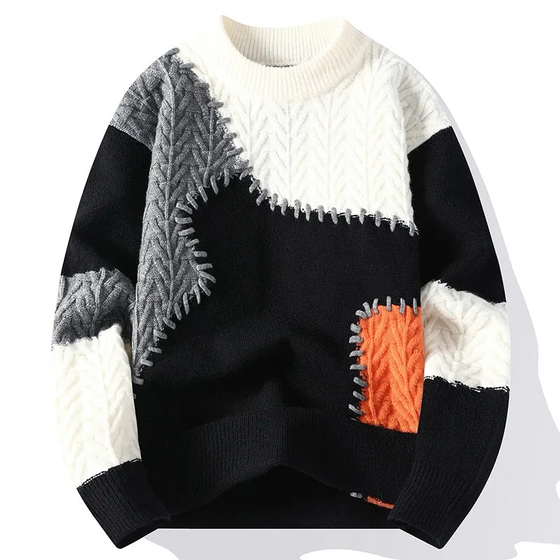 Mode Pure™ | Pull Patchwork Détendu
