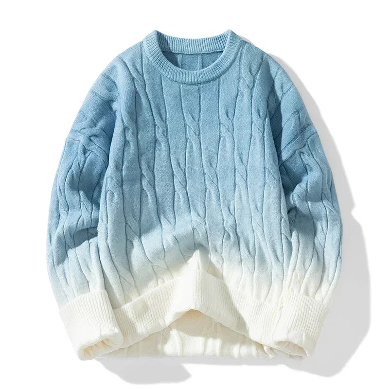 Mode Pure™ | Pull Tricoté Épais à Dégradé