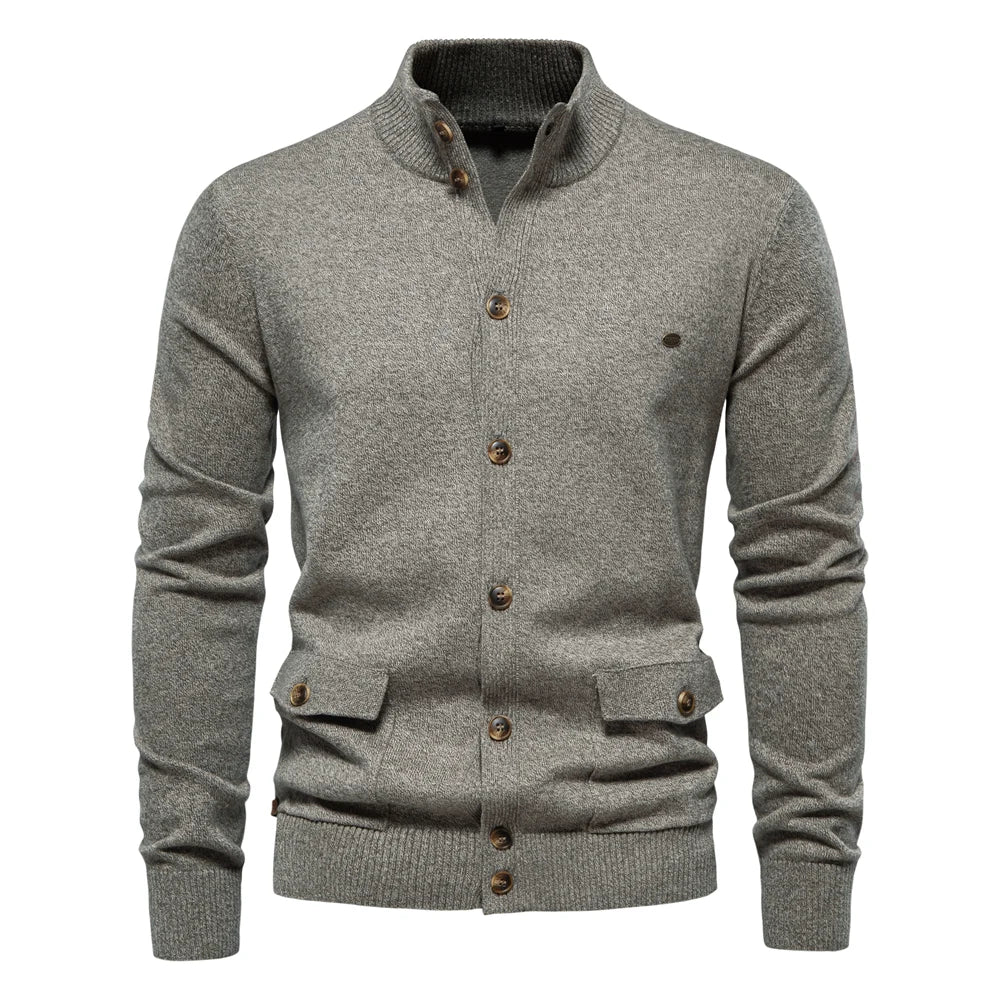 Mode Pure | Cardigan en Maille à Boutons pour Hommes