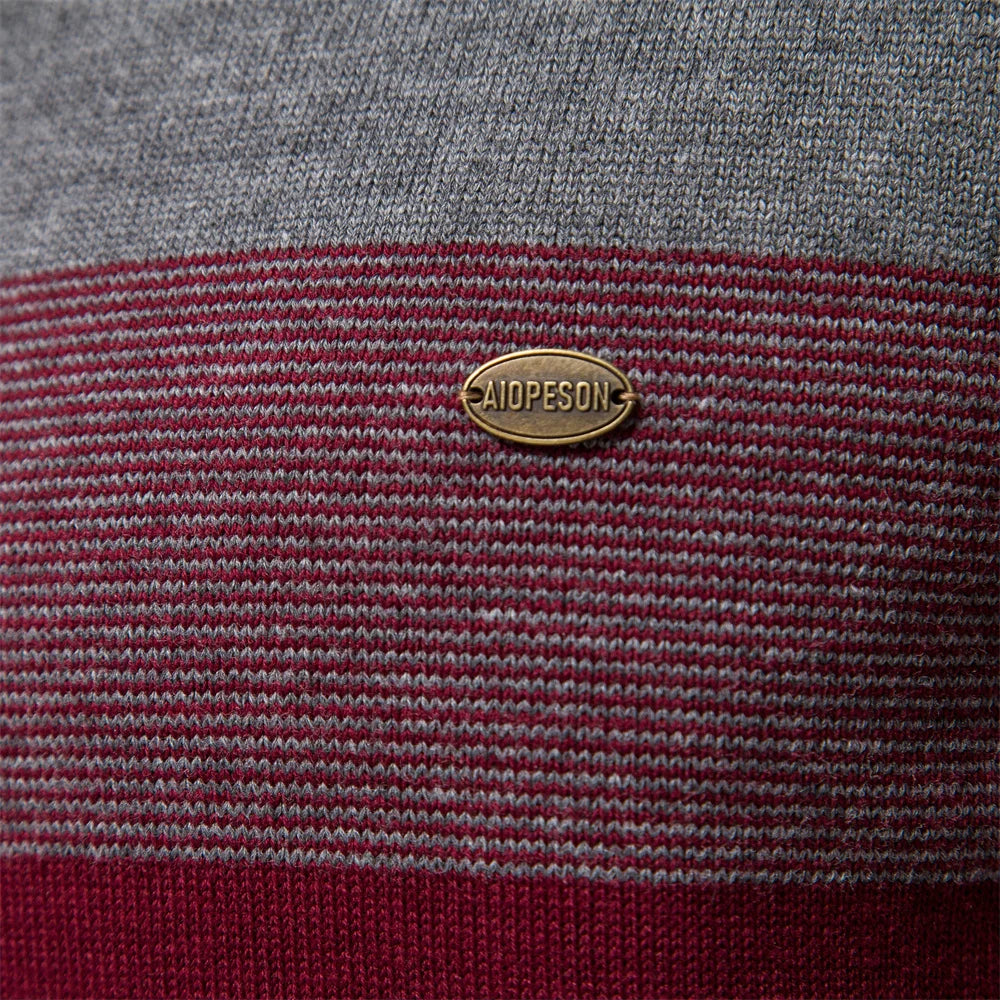 Mode Pure | Pull zippé patchwork chaud
