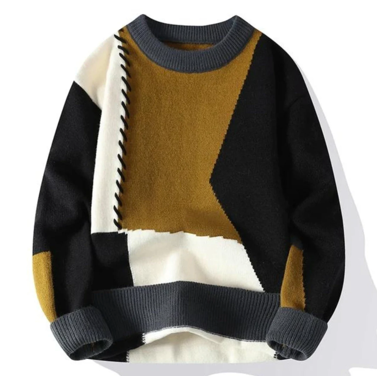 Mode Pure™ | Pull en tricot patchwork