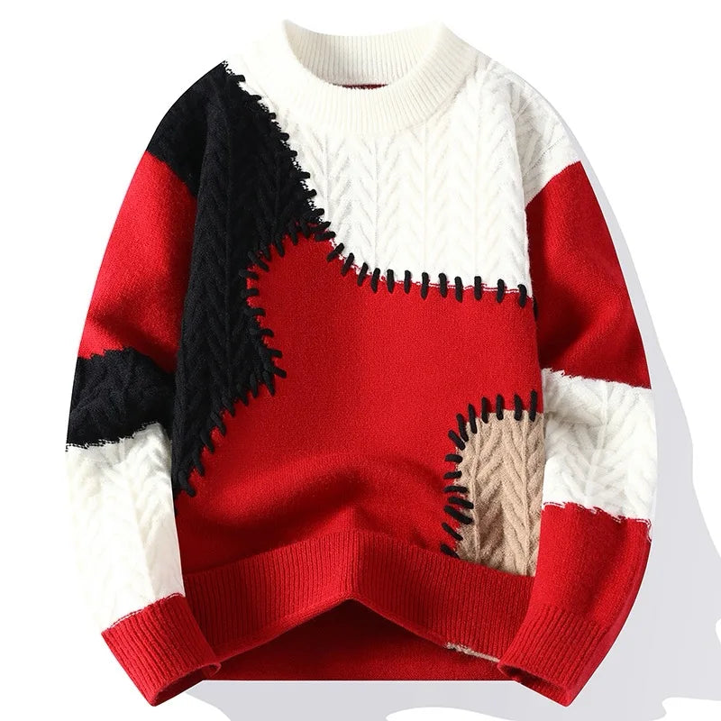 Mode Pure™ | Pull Patchwork Détendu