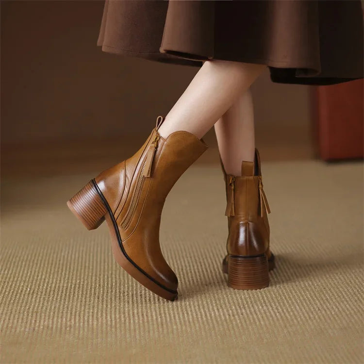 Mode Pure™ - Bottes en cuir premium