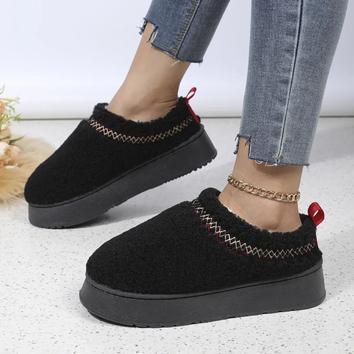 Mode Pure | Chaussons en Sherpa Confortables