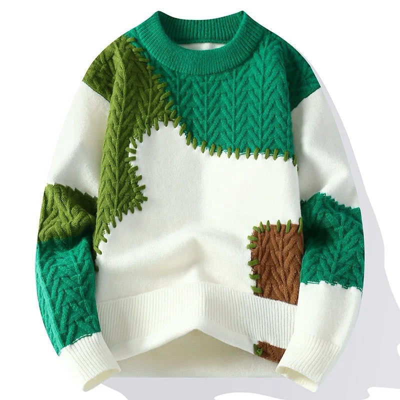 Mode Pure™ | Pull Patchwork Détendu