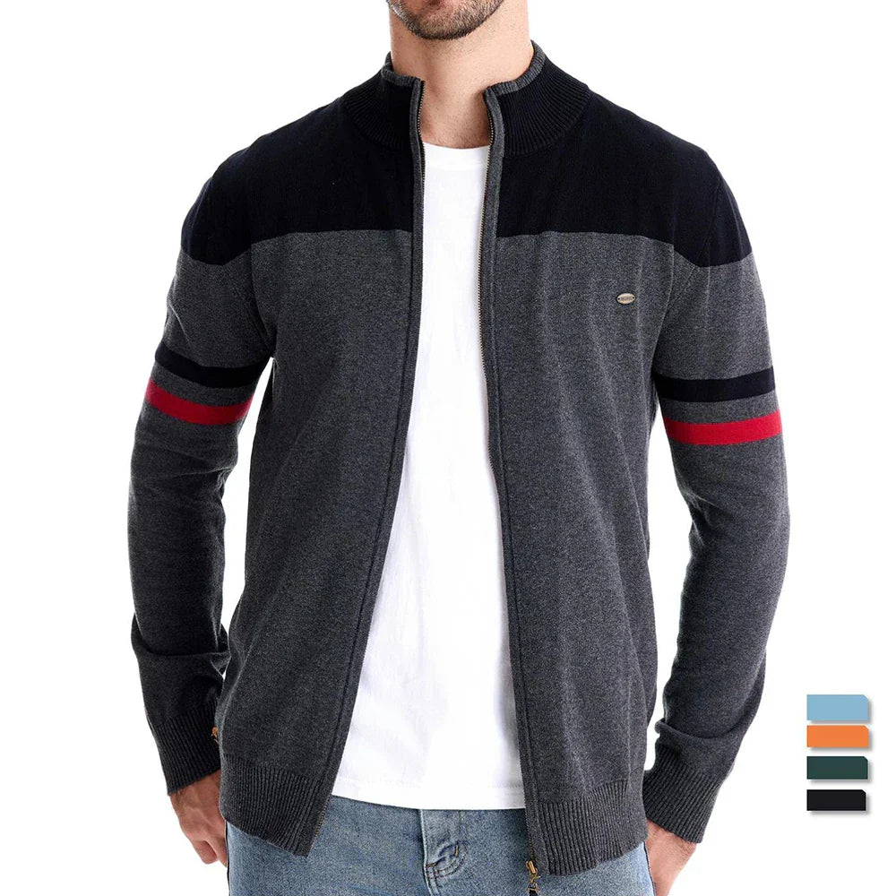 Mode Pure | Gilet zippé en tricot décontracté pour hommes
