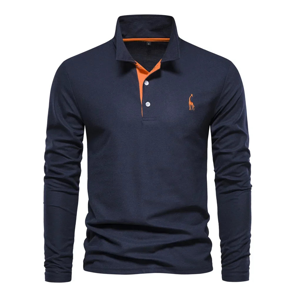 Mode Pure | Pull Polo à Manches Longues Classique