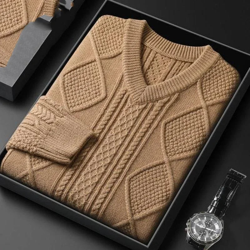 Mode Pure | Pull en Jacquard de Luxe pour Hommes
