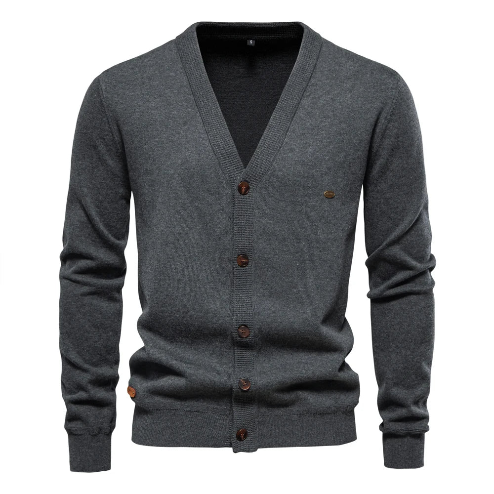 Mode Pure | Cardigan d'Automne Décontracté pour Hommes