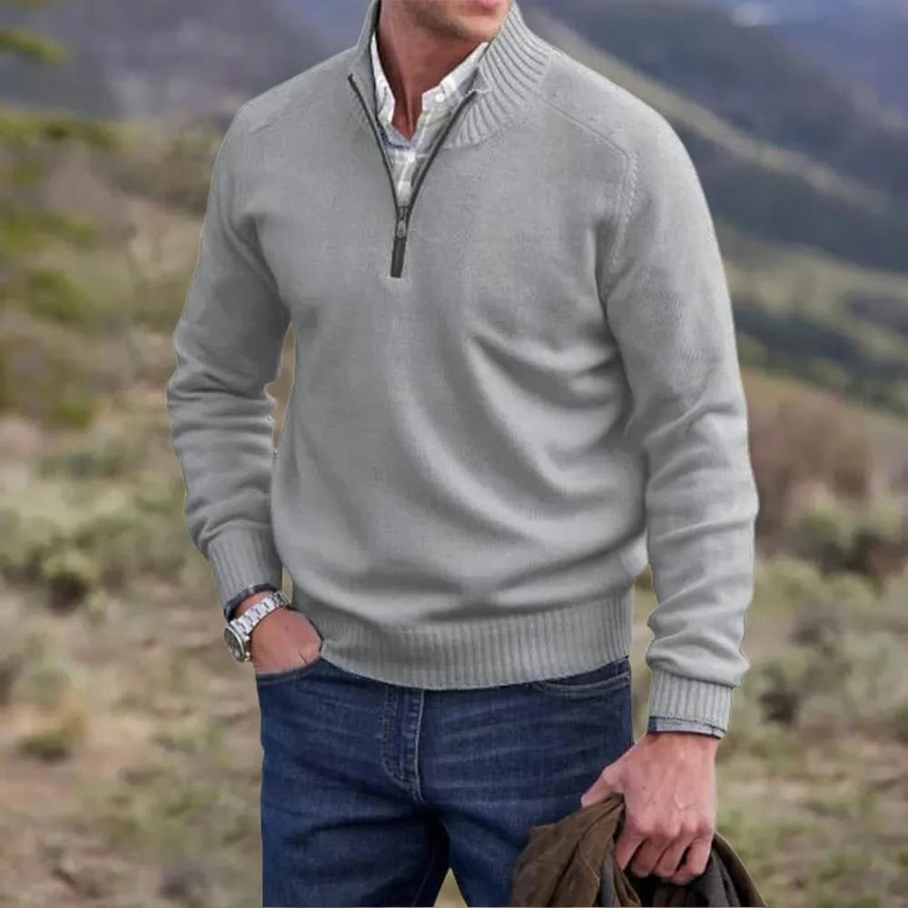 Mode Pure | Pull zippé en cachemire élégant