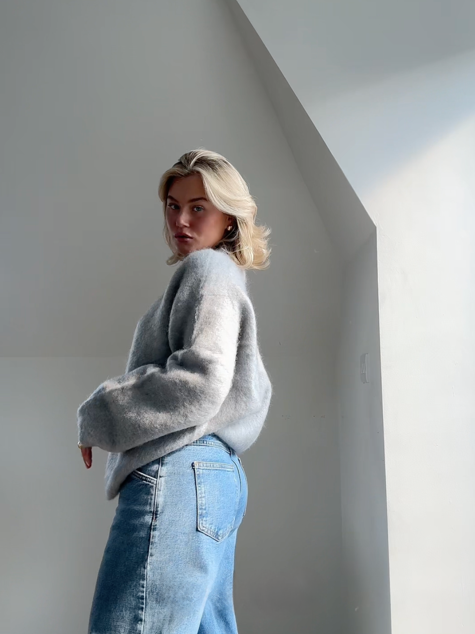Mode Pure™ | Pull Col Rond en Mohair