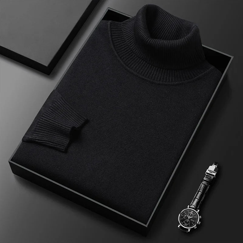 Mode Pure | Pull Col Roulé en Cachemire de Luxe