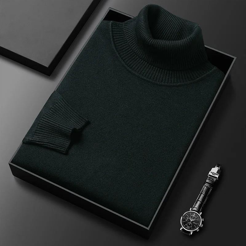 Mode Pure | Pull Col Roulé en Cachemire de Luxe