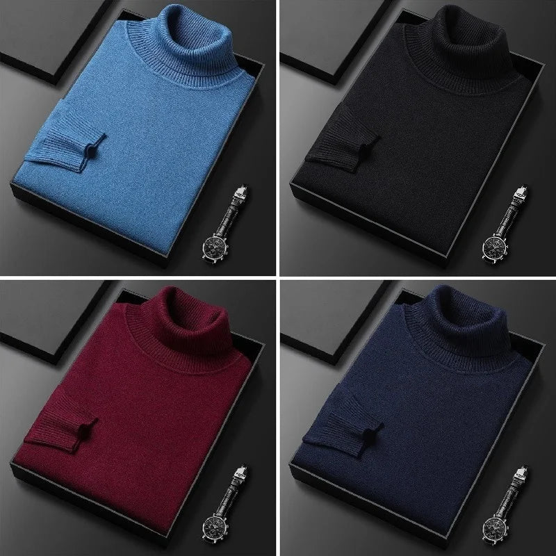 Mode Pure | Pull Col Roulé en Cachemire de Luxe
