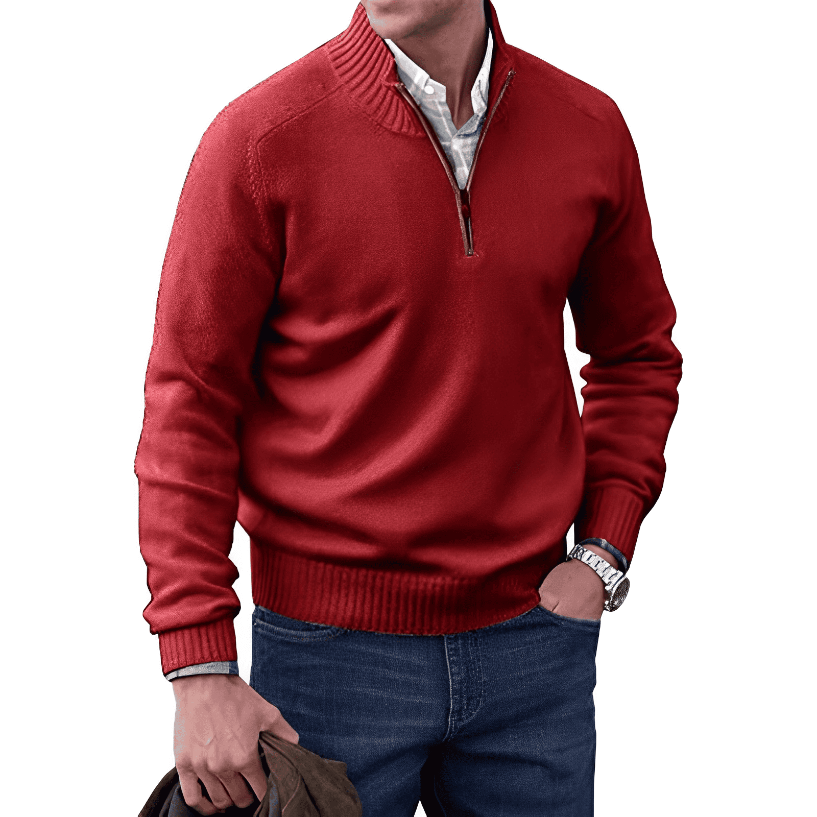 Mode Pure | Pull zippé en cachemire élégant
