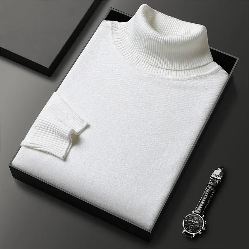 Mode Pure | Pull Col Roulé en Cachemire de Luxe
