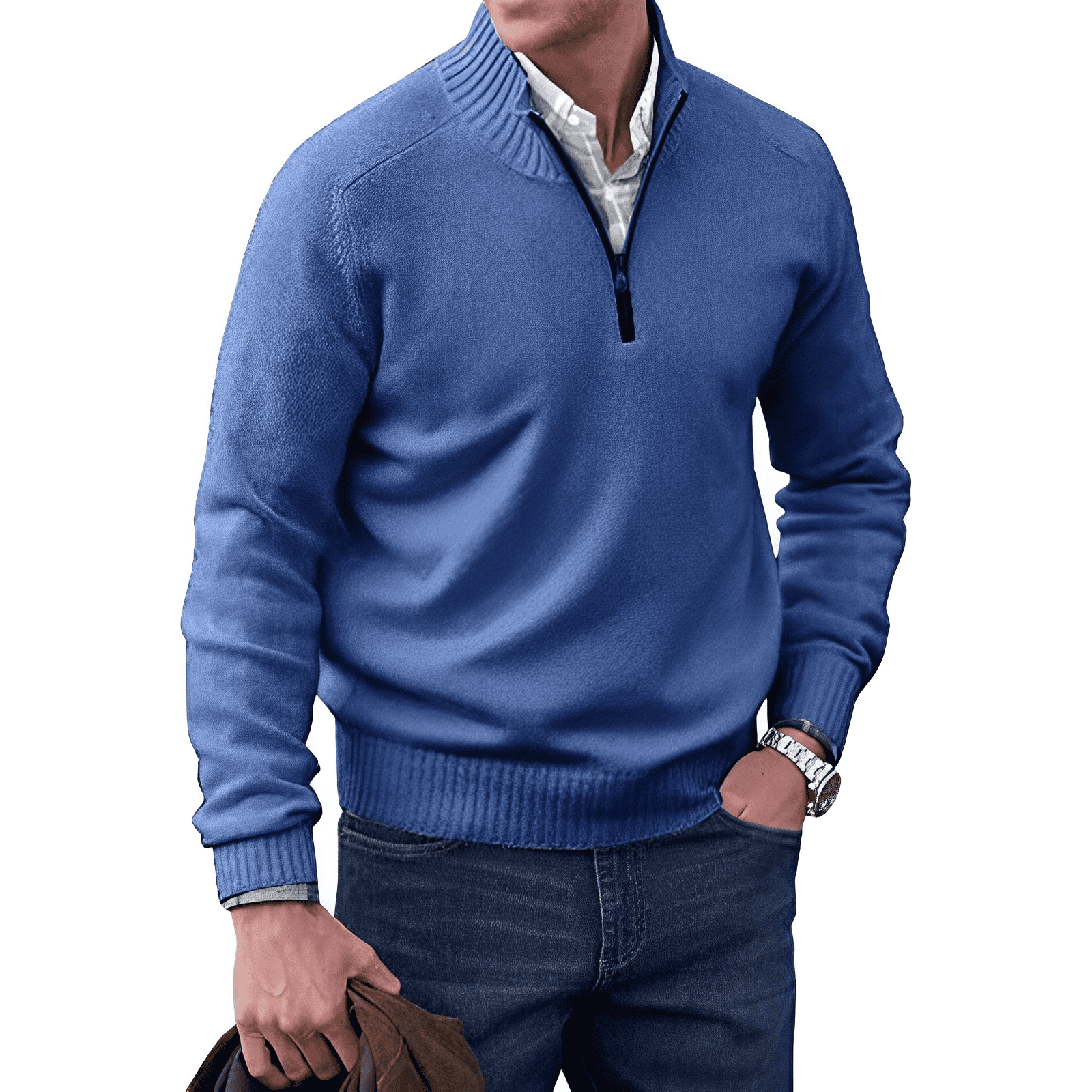 Mode Pure | Pull zippé en cachemire élégant