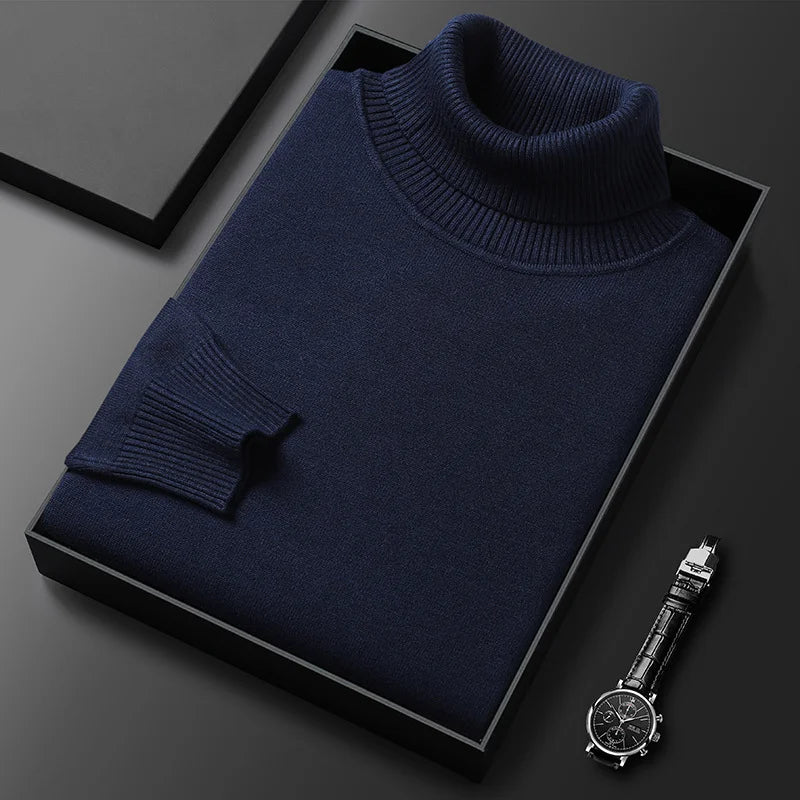 Mode Pure | Pull Col Roulé en Cachemire de Luxe