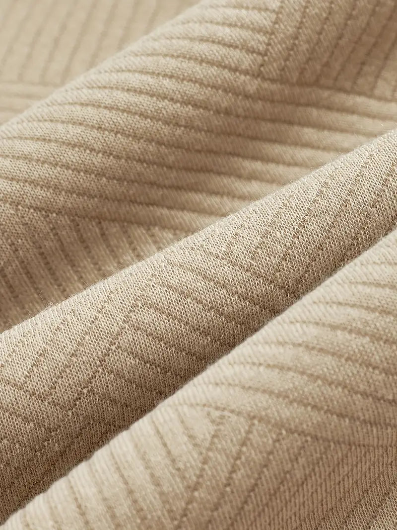 Mode Pure | Pull Vintage à Zip avec Design Géométrique