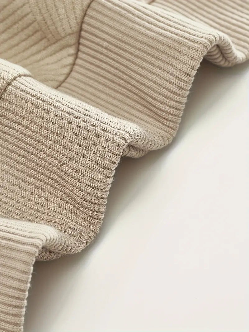 Mode Pure | Pull Vintage à Zip avec Design Géométrique