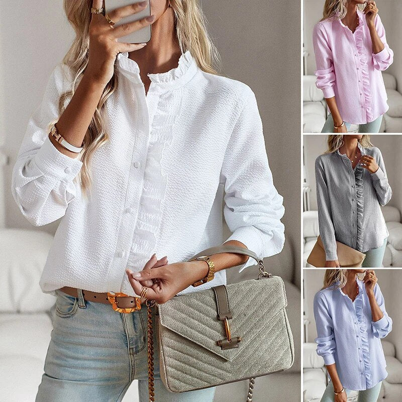 Giulia | Camicia Confortevole a Maniche Lunghe
