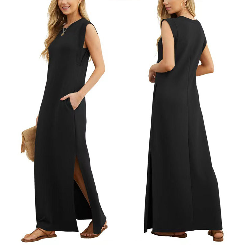 EMMA | Robe Longue Fluide Anti-Ride